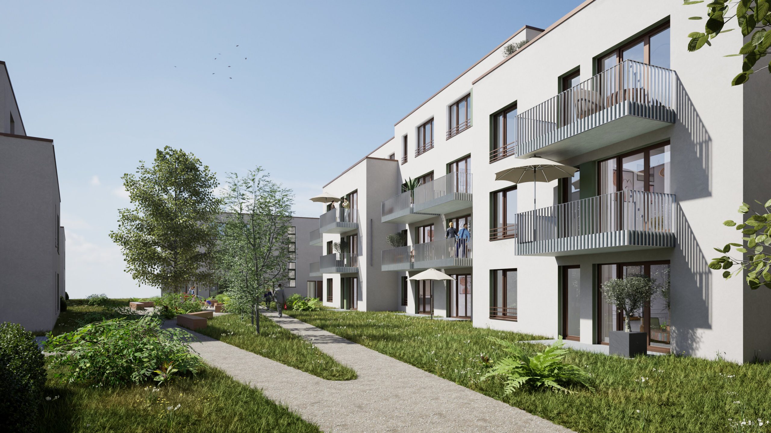 Großzügige Grünflächen